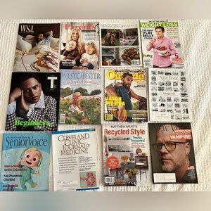 Lot Of 12 People Outside Inspire New Yorker Live Happy Magazines Vampires Recycl